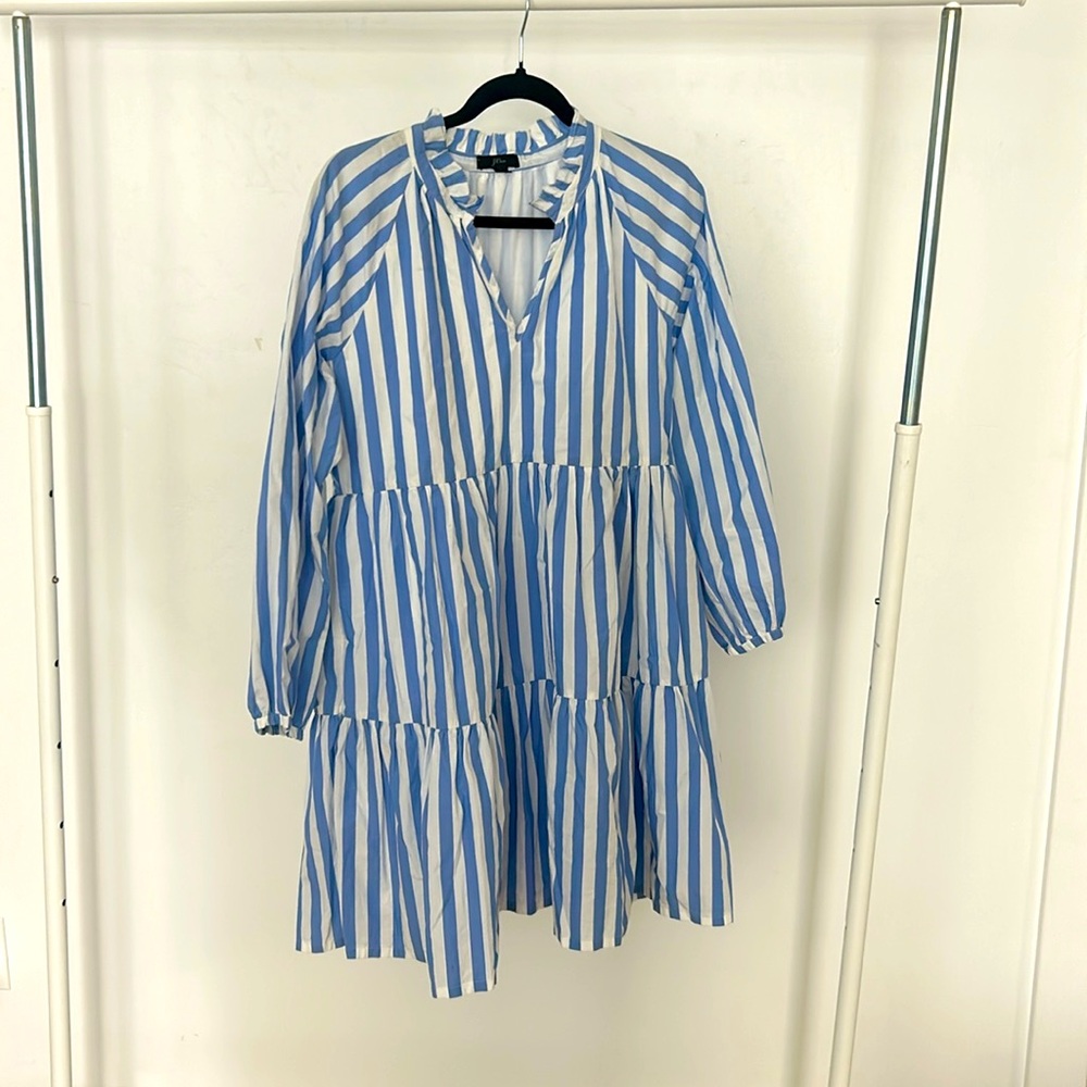 J. Crew Medium striped summer/spring/fall dress
